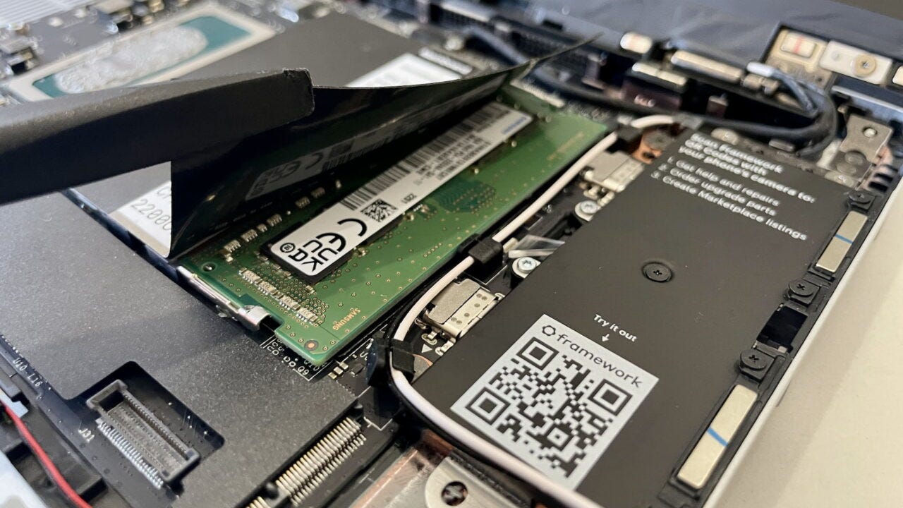 Upgrading RAM on the Framework Chromebook