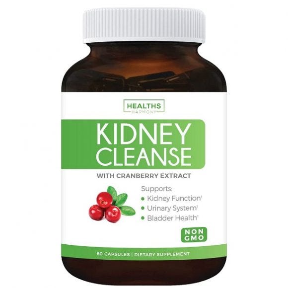 Kidney cleanse with cranberry extract