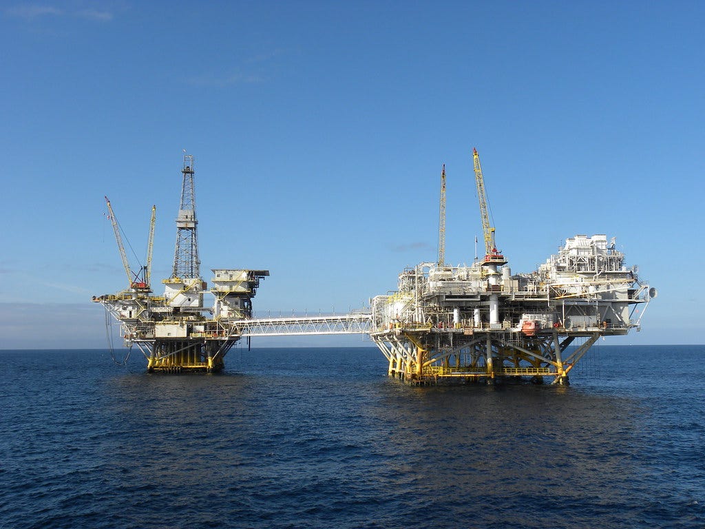 Platforms Ellen and Elly offshore near Long Beach, Calif in BSEE’s Pacific Region