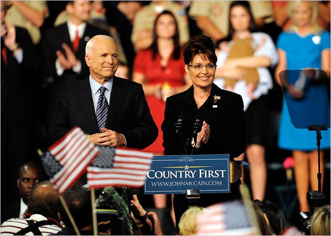 John McCain Vice-Presidential Pick…. Governor Sarah Palin | History  Editor... Bonnie K. Goodman