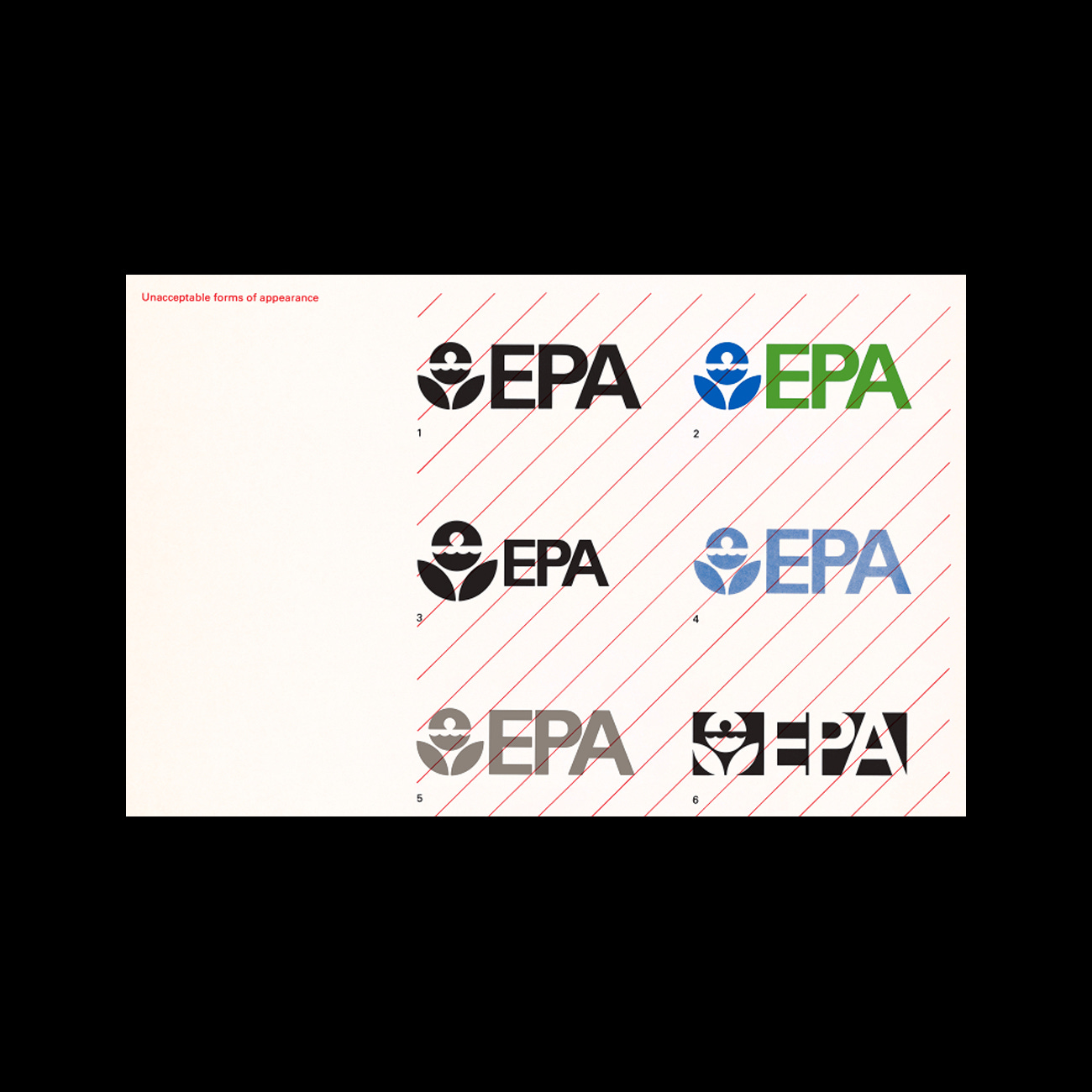 EPA logo by Steff Geissbühler, 1977
