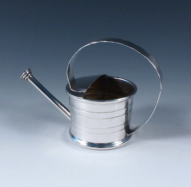 Cartier Sterling Silver Sprinkler Watering Can Vermouth image 1