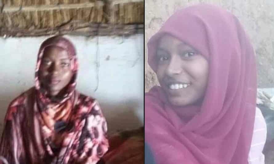 Sajida Omer, left, who was allegedly killed in North Darfur by her father and brother, and Samah el-Hadi, who was allegedly killed by her father in Omdurman.