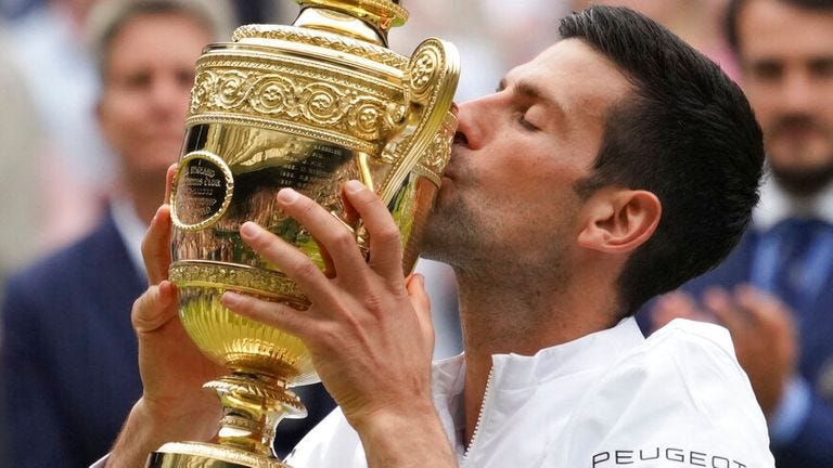 Wimbledon 2021: Novak Djokovic beats Matteo Berrettini to join Roger  Federer and Rafael Nadal as 20-time Grand Slam champion | Tennis News | Sky  Sports