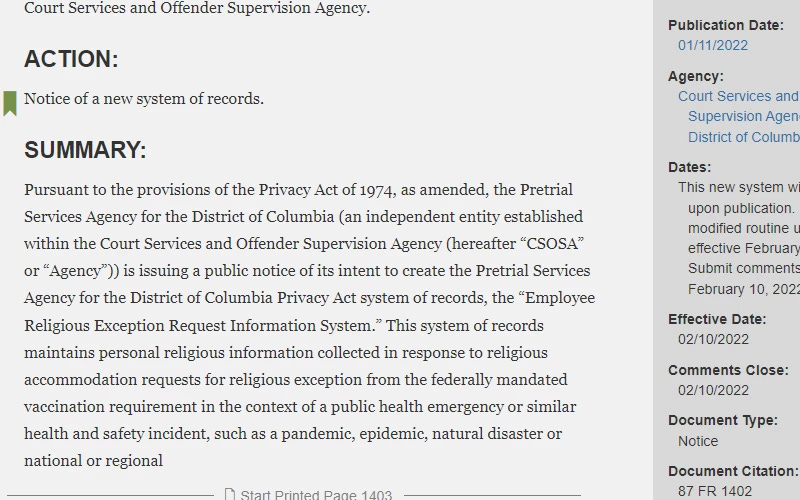 Cuplikan dari Dokumen Federal