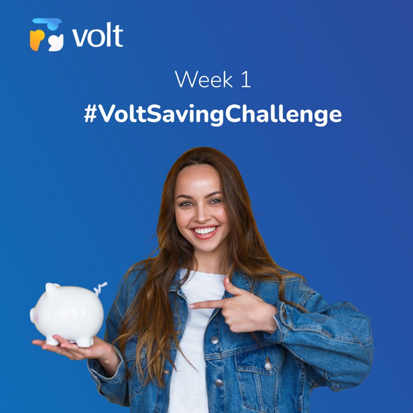 Here's a good way to save more in 2021: accept the #VoltSavingChallenge