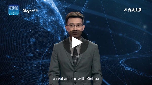 Xinhua's first English AI anchor makes debut - YouTube
