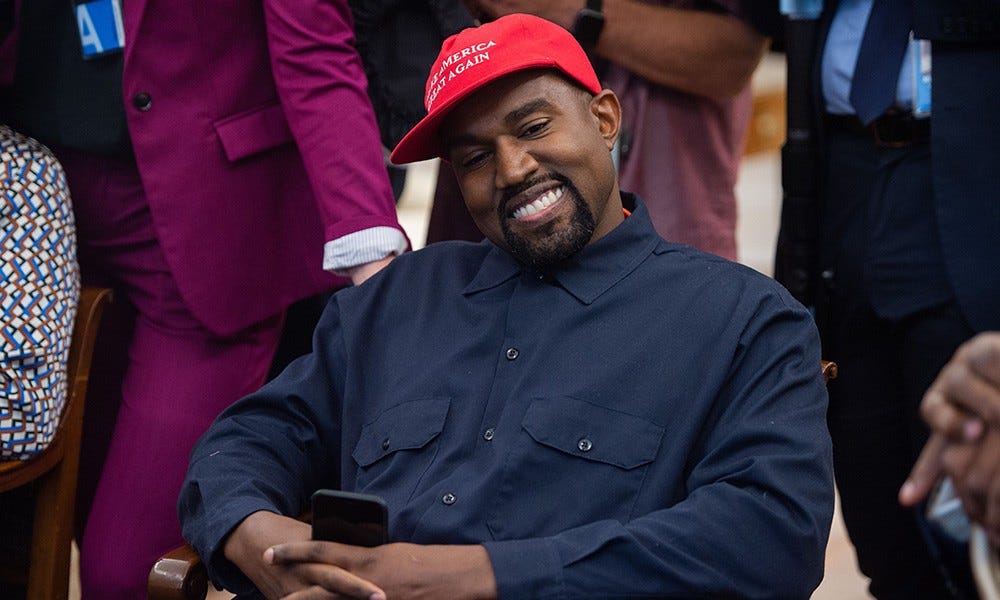 Kanye West Re-Embraces Trump & His MAGA Hat in New Year Tweets
