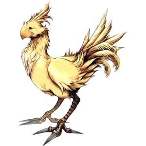 An example of a chocobo from Final Fantasy X.