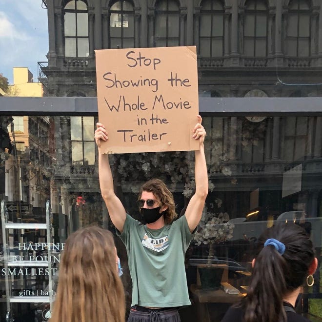 This Brave Man Keeps Protesting Annoying Everyday Things With Funny Signs  (New Pics)