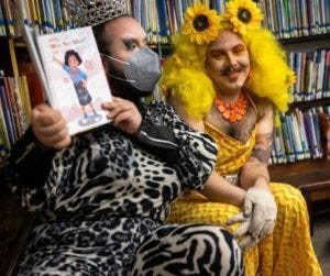 GettyImages-1241575566 drag queen story hour - Associated Press