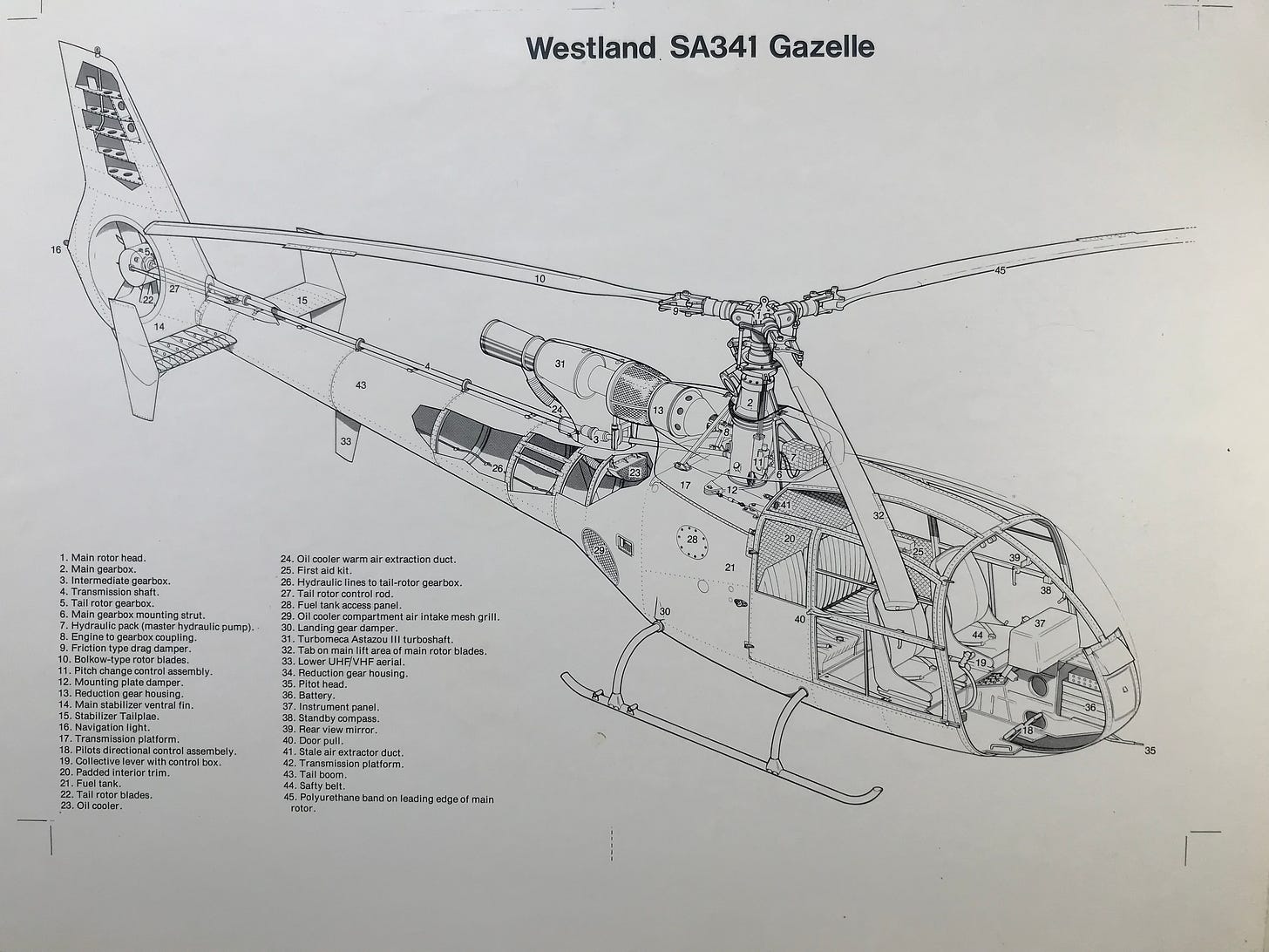 a technical illustration of a helicopter