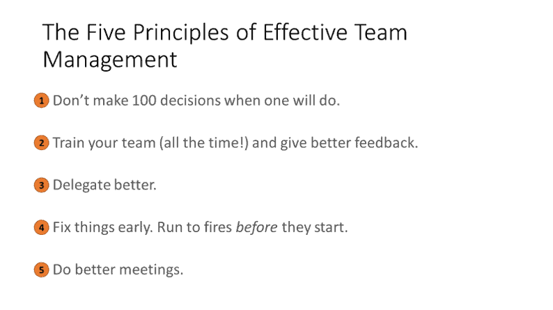 Team management 101