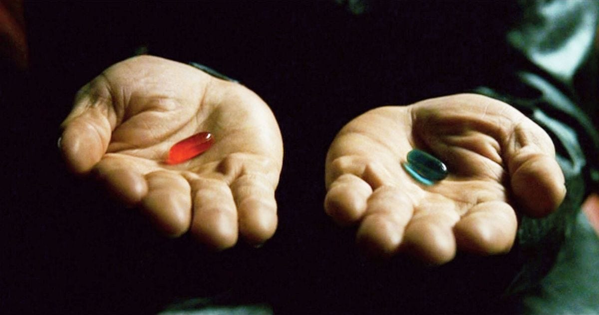 The Matrix's Red Pill Is the Internet's Delusional Drug