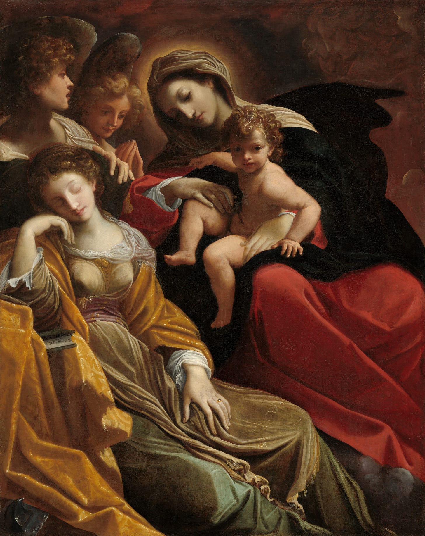 The Dream of Saint Catherine of Alexandria, c. 1593 by Lodovico Carracci
