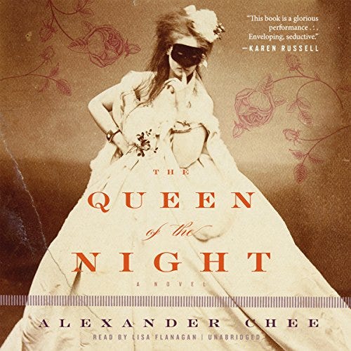 Cover of the audiobook of The Queen of the Night.