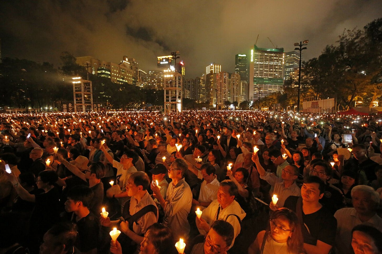 Hong Kong activists jailed over Tiananmen massacre vigil - Los Angeles Times Hong Kong activists jailed over Tiananmen massacre vigil - Los Angeles Times