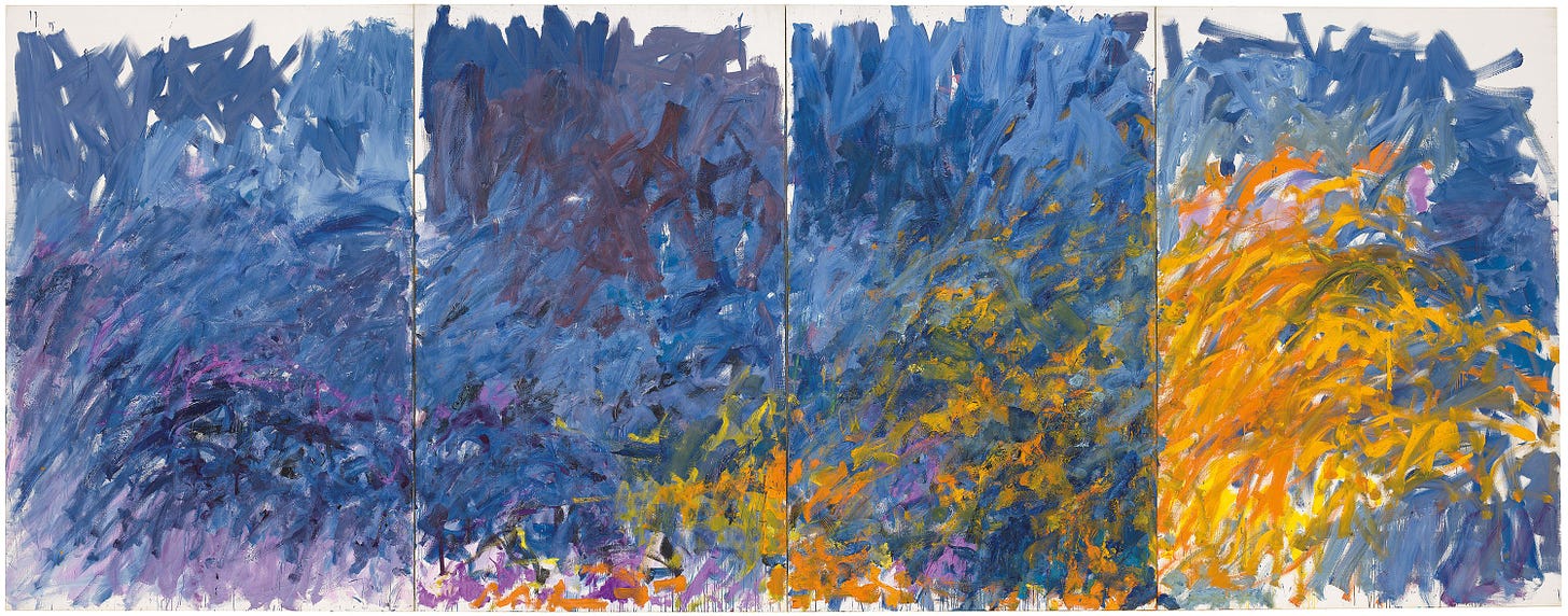 Edrita Fried, 1981, abstract painting by artist Joan Mitchell