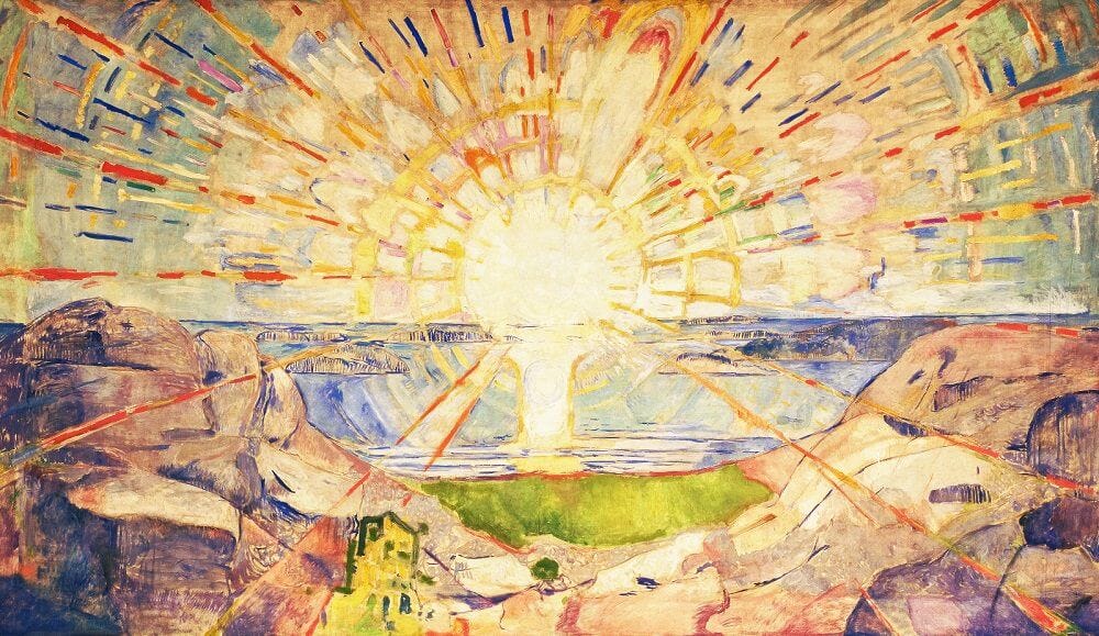 The Sun, 1909 by Edvard Munch