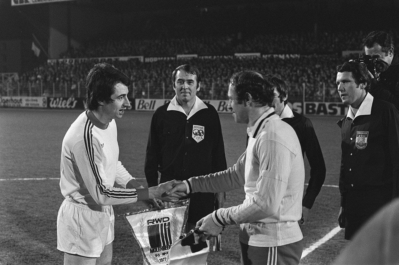 RWD Molenbeek host Feyenoord in the UEFA Cup quarter-final on 16 March 1977
