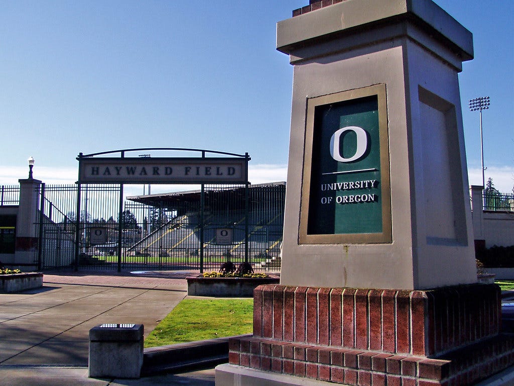 Hayward Field on the University of Oregon Campus