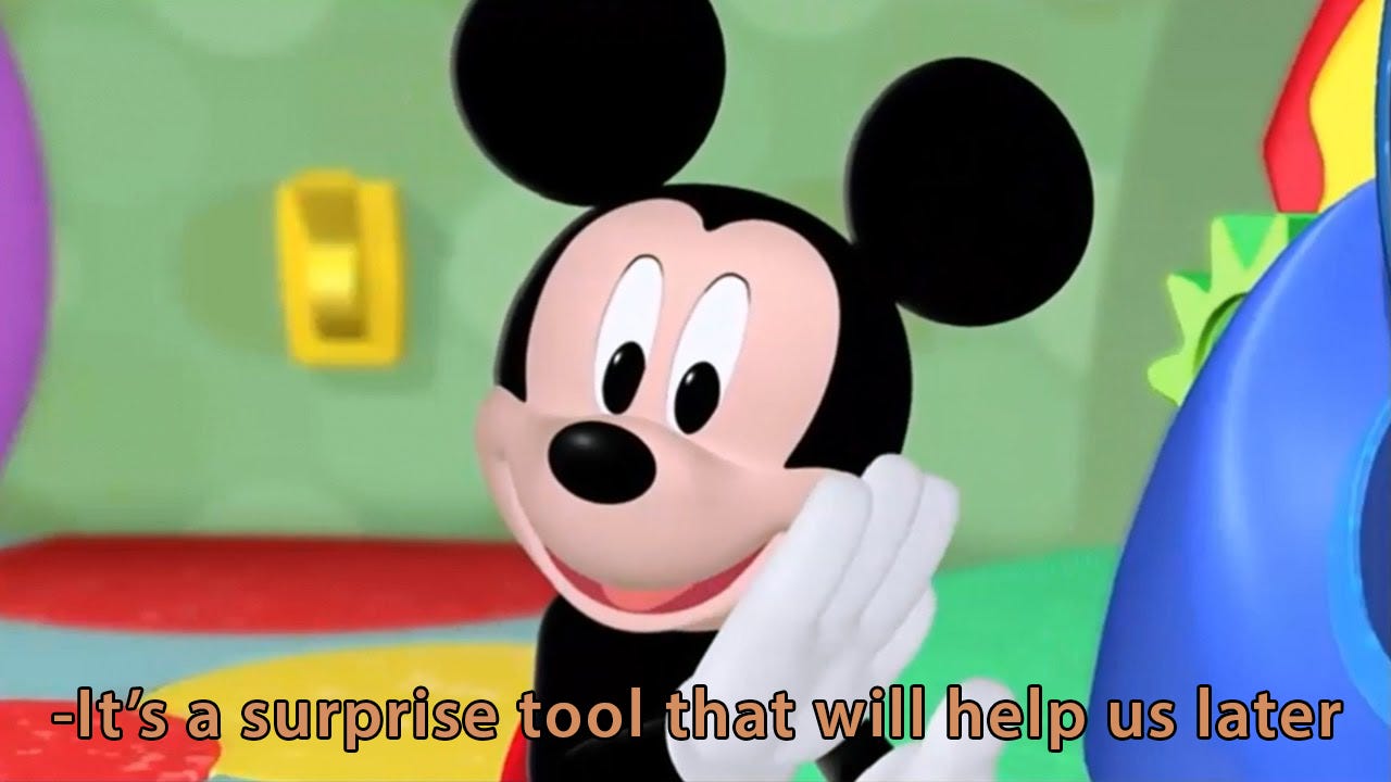 Mickey's Surprise Template | It's a Surprise Tool That Will Help Us Later |  Know Your Meme