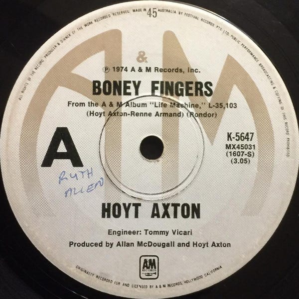 Hoyt Axton - Boney Fingers (Vinyl) | Discogs