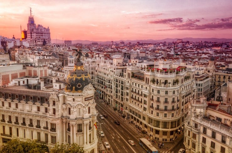 Madrid spain skyline 2018 billboard 1548