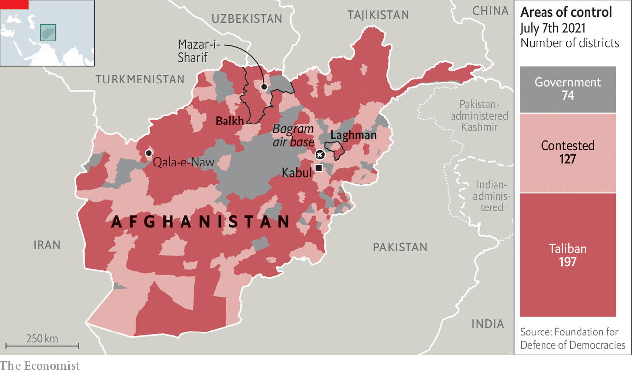 Week in charts: America leaves Afghanistan and airlines soar again | The  Economist