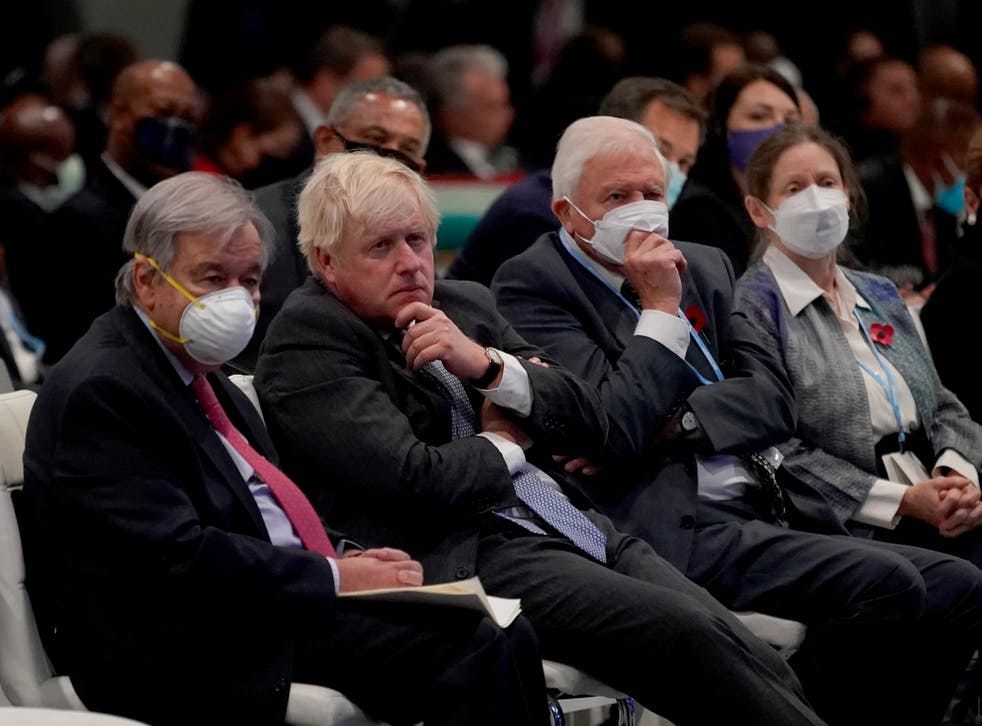 What are the Covid rules at Cop26 and why did maskless Boris Johnson sit  next to David Attenborough? | The Independent
