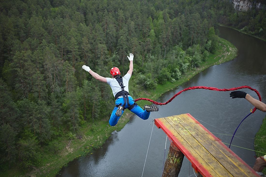 The Highest Bungee Jumping Facilities In The World - WorldAtlas