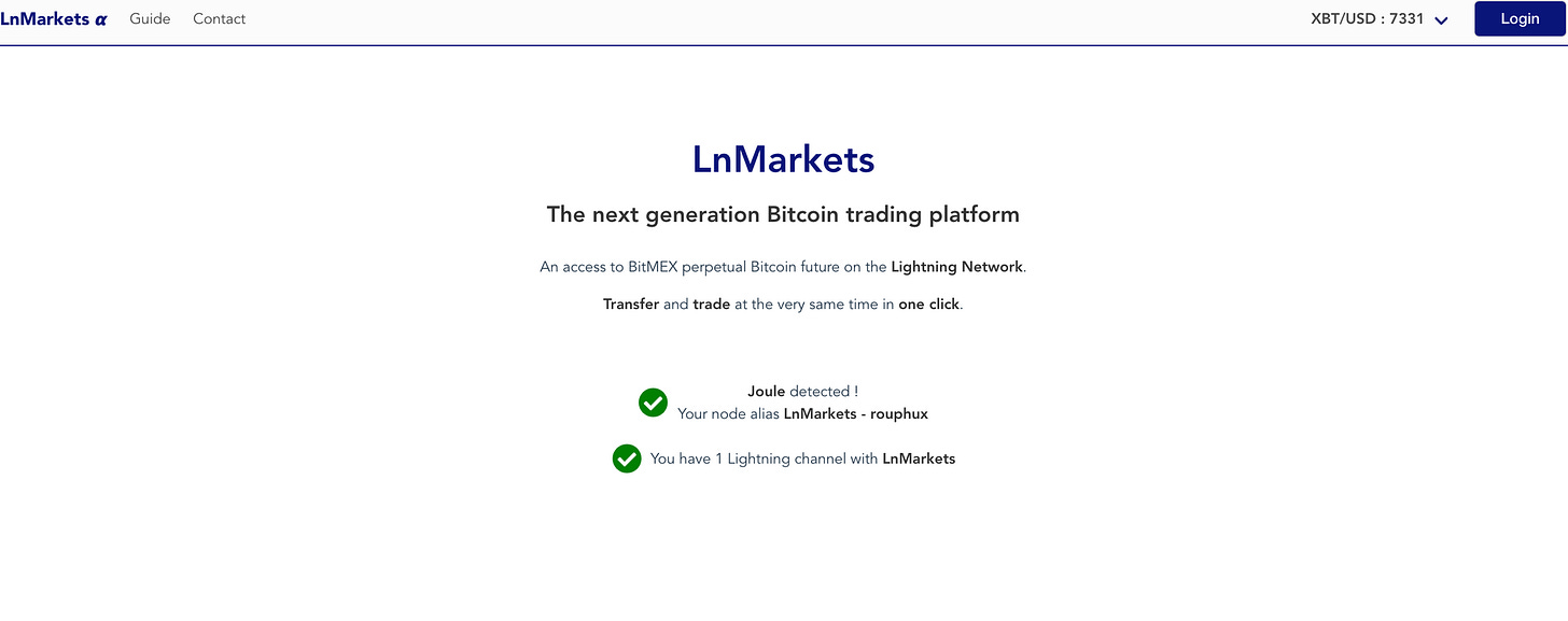 LnMarkets now live on Bitcoin Testnet