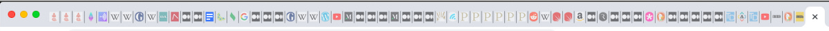 Screenshot of the author’s many tabs.