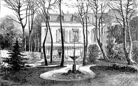 La maison de Victor Hugo avenue d'Eylau à Paris en 1881 (Musée Victor Hugo)
