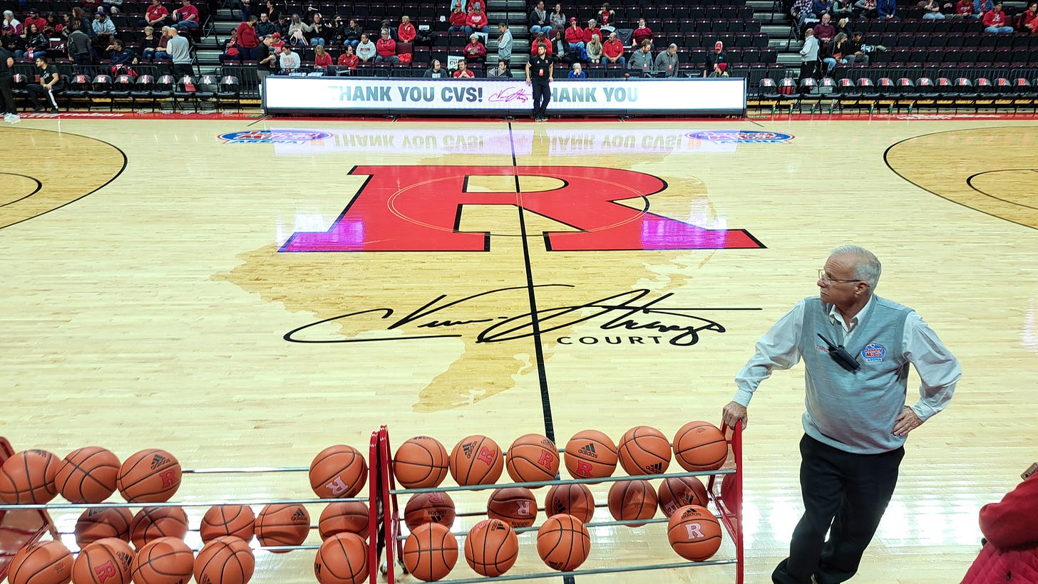 A shot of the newly renamed C. Vivian Stringer Court at Jersey Mike’s Arena. (Photo by Adam Zielonka)