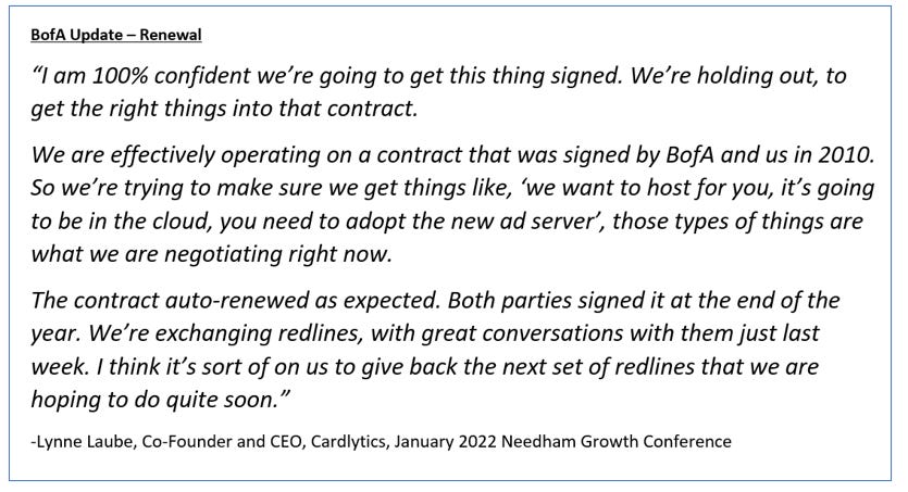 Cardlytics $CDLX: Thoughts Following Q1 2022 Earnings and Price Decline, Austin Swanson, Swany407, Discussions on BofA, Cloud, Bank Improvements, More Spend by Banks, Solving the Attribution Problem, CDLX Insights, Self-Service Update and Scalability, Dosh Partners and Marquee Partner, and more.