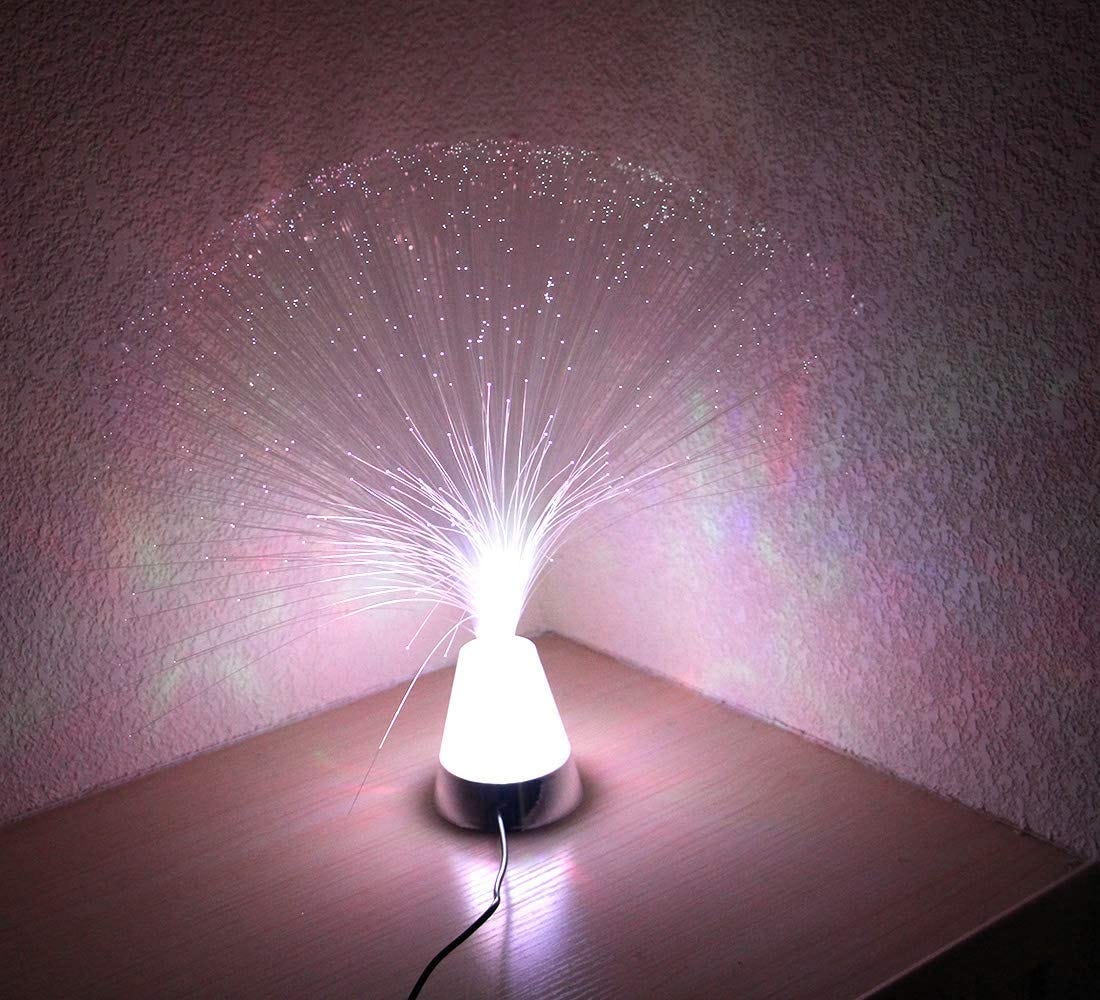 Fiber Optic Lamp Color-Changing USB or Battery Powered Fairy Decoration  Night Lights Mood Novelty Lamps for Bedroom Parties Weddings（Without Remote  Control） : Amazon.co.uk: Lighting