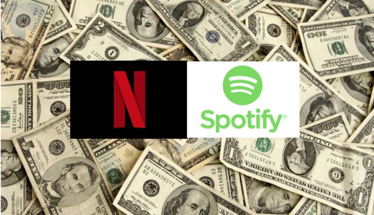 Netflix spotify recession