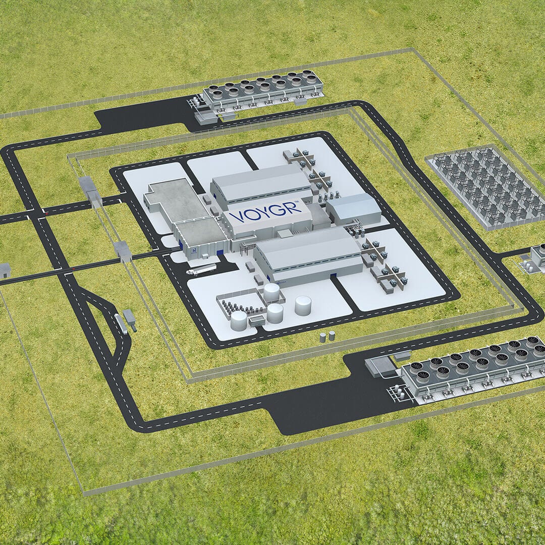 Rendering of NuScale's VOYGR plant. 