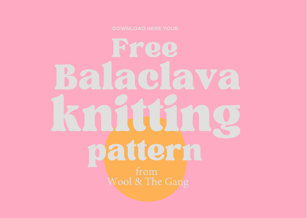 free balaclava knitting pattern