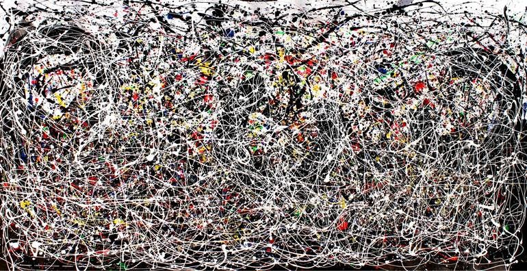 Hidden Circles - Tribute Jackson Pollock Painting by juan jose garay |  Saatchi Art