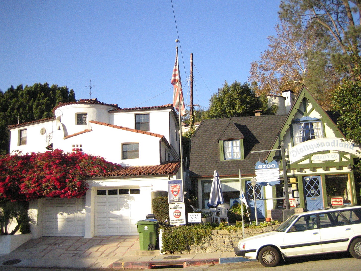 L-R: The Busby Berkeley House and Hollywoodland Realty Today/Hope Anderson Productions