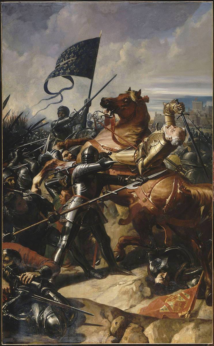 Tableau, La bataille de Castillon, Pierre-Philippes Larrièvière, Versailles, Galerie des batailles