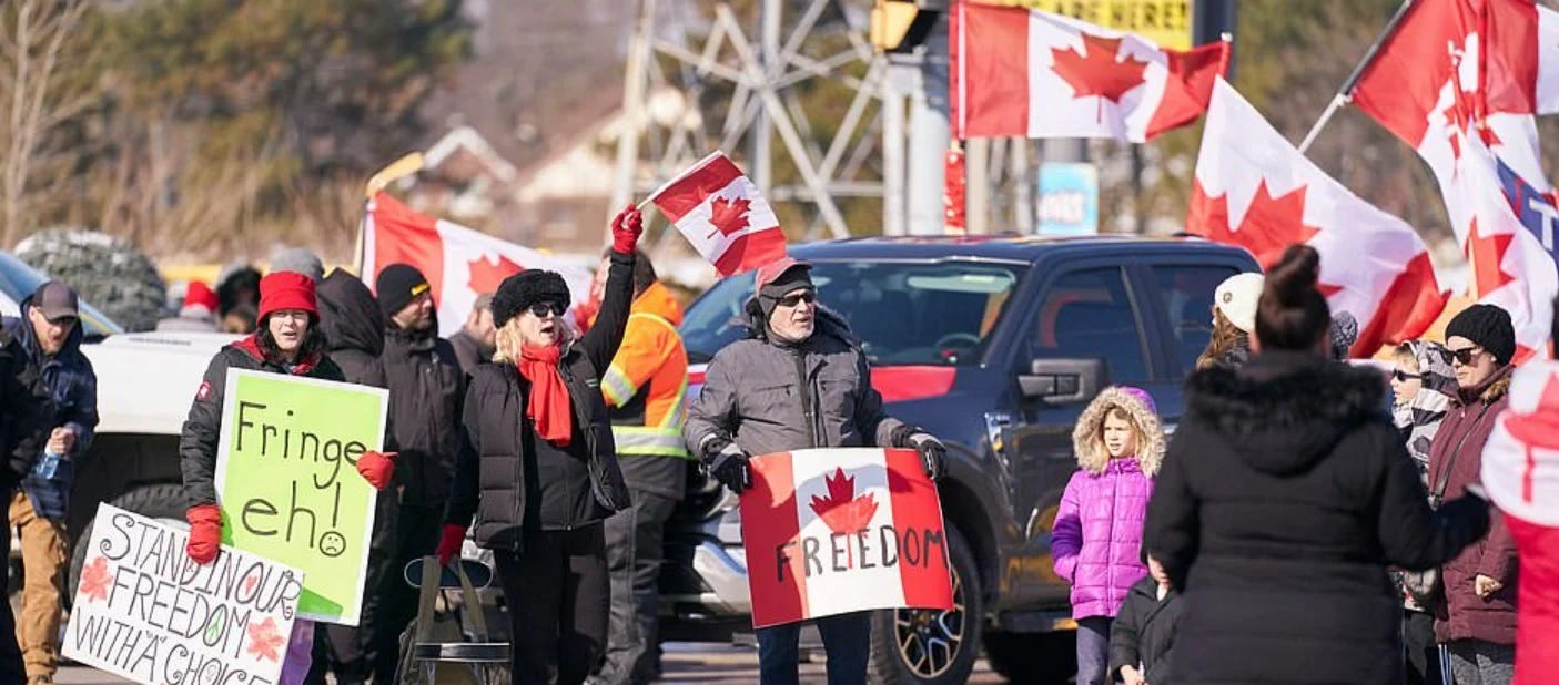 Protes supir-supir truk di Kanada