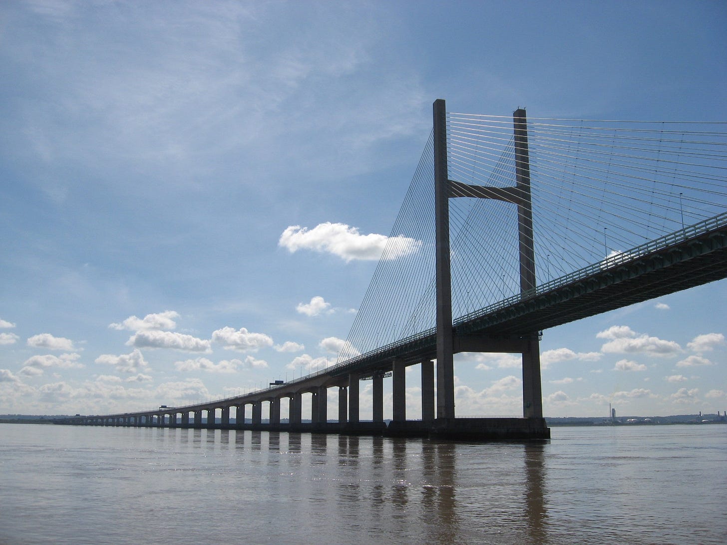 Photo of the Second Severn crossing (bridge) to illustrate post