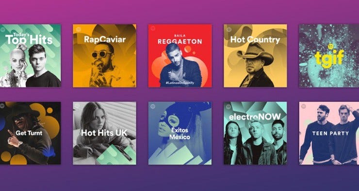 Spotify top playlists