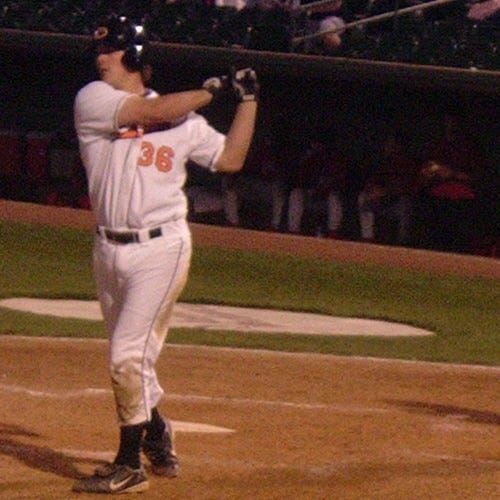 Kyle Dahlberg of the Shorebirds takes a practice cut during a recent game.