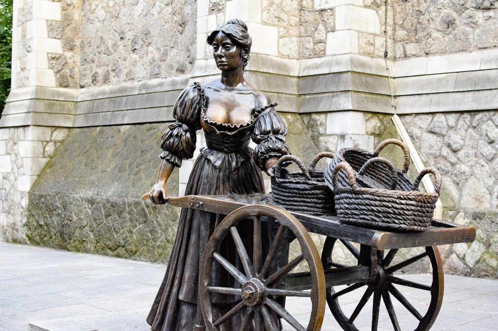 She is the subject of a famous statue in Dublin, but who was Molly Malone really?