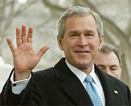 President Bush Waves Farewell