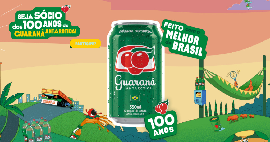 Promoção Guaraná Antarctica 100 Anos | Um Trocadinho de Presente - Concorra  a prêmios de R$500!